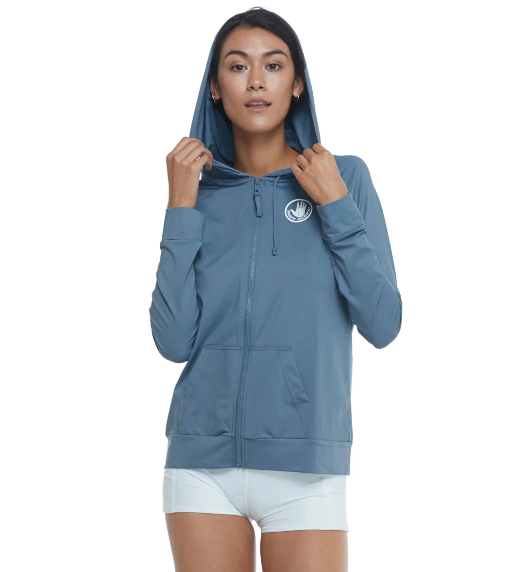 Body Glove Women's Adeline Long Sleeve Hoodie UPF 50 Rash Guard Jacket - Image 62