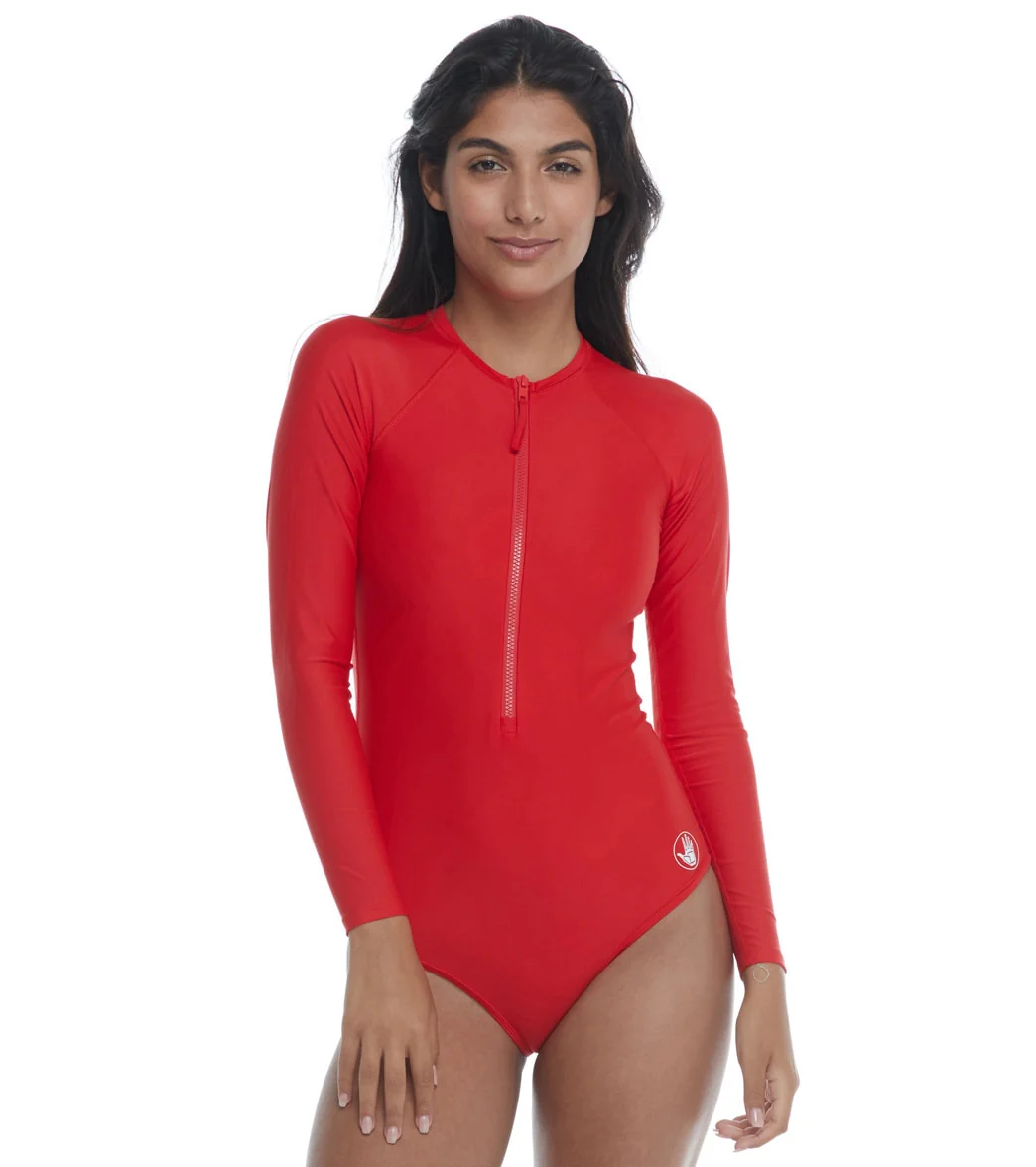 Body Glove Women's Smoothies Chanel Long Sleeve One Piece Swimsuit - Image 42