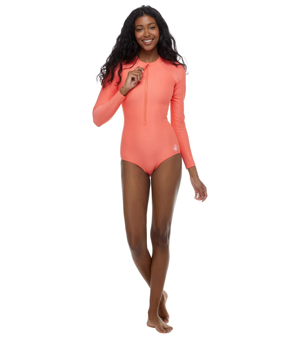 Body Glove Women's Smoothies Chanel Long Sleeve One Piece Swimsuit - Image 64