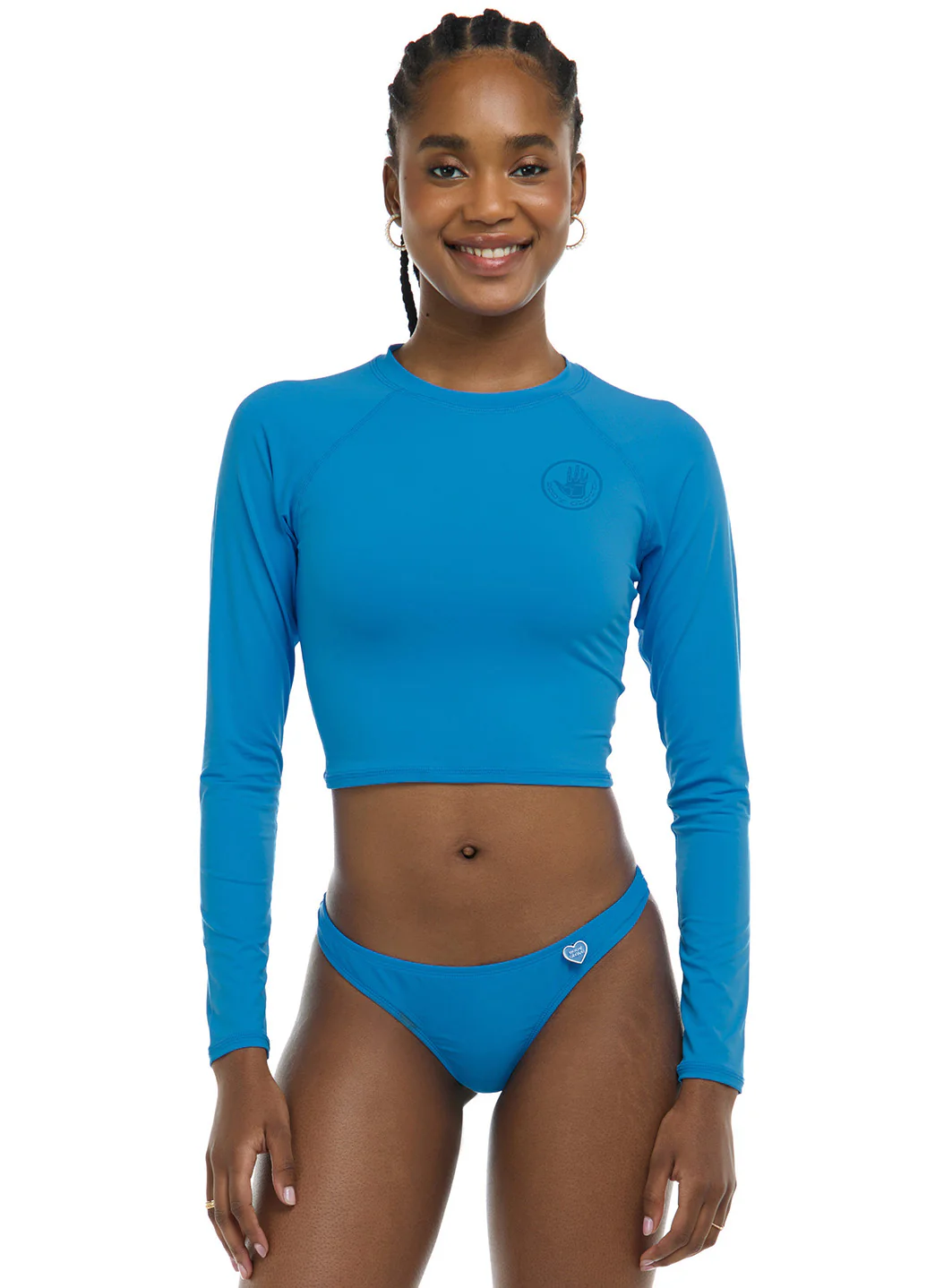 Body Glove Women's Smoothies Let It Be Long Sleeve Crop Rash Guard - Image 38