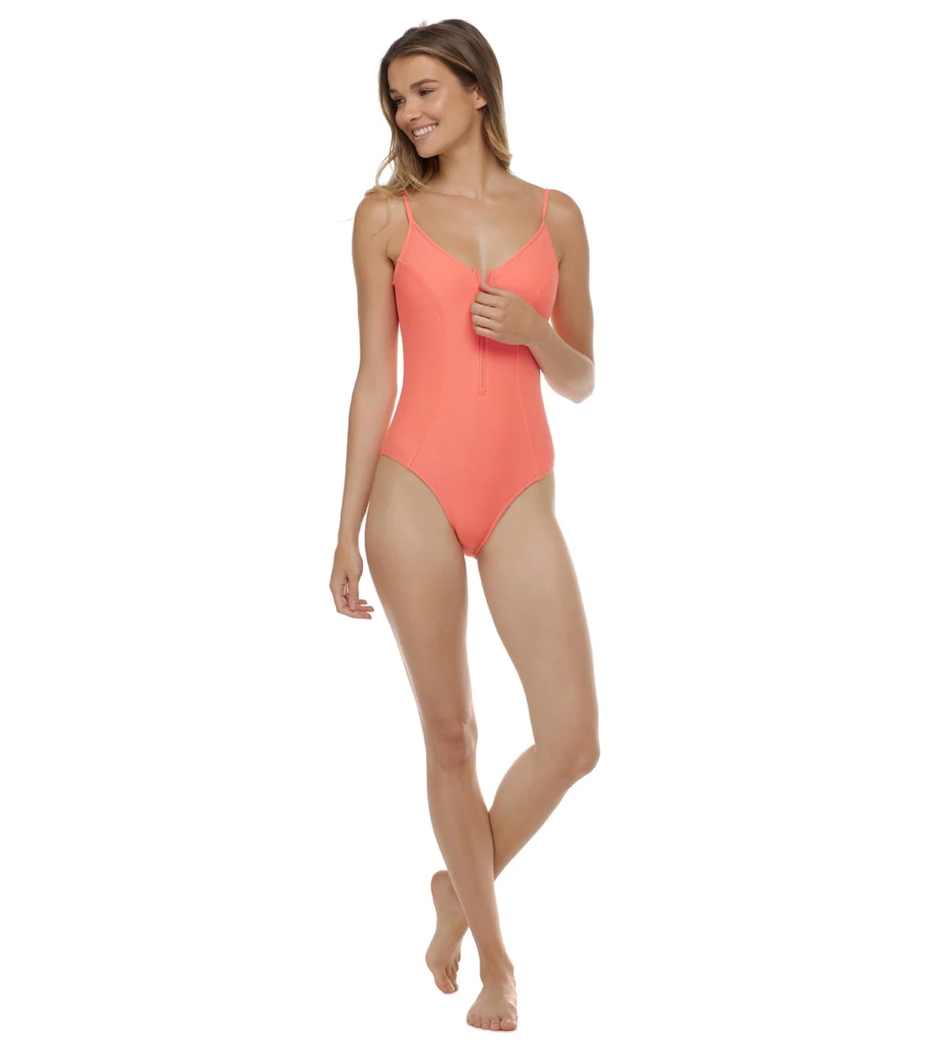 Body Glove Women's Smoothies Skylar Zip One Piece Swimsuit - Image 28