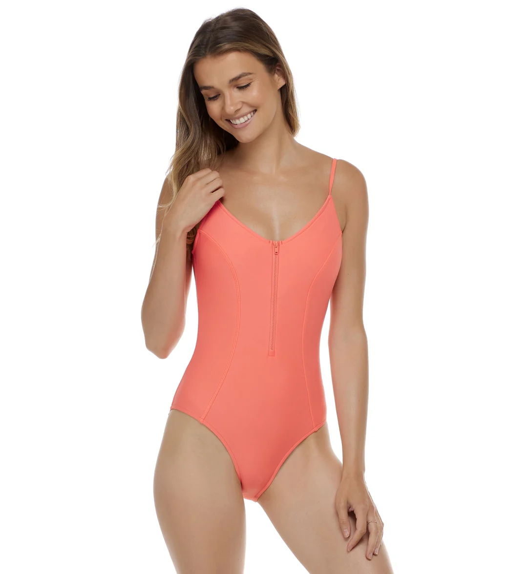 Body Glove Women's Smoothies Skylar Zip One Piece Swimsuit - Image 30