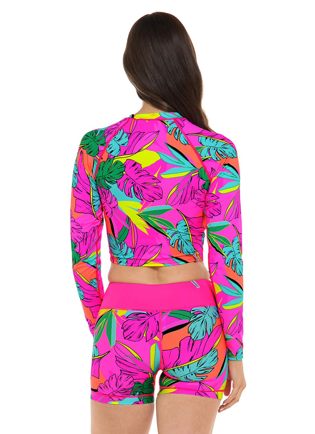 Body Glove Women's Tulum Let It Be Long Sleeve UPF 50 Crop Rash Guard - Image 5