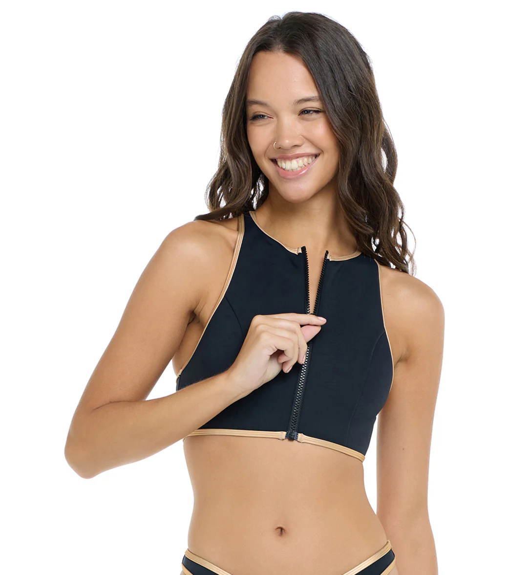 Body Glove Women's Undersea Call Me High Neck Crop Bikini Top - Image 4