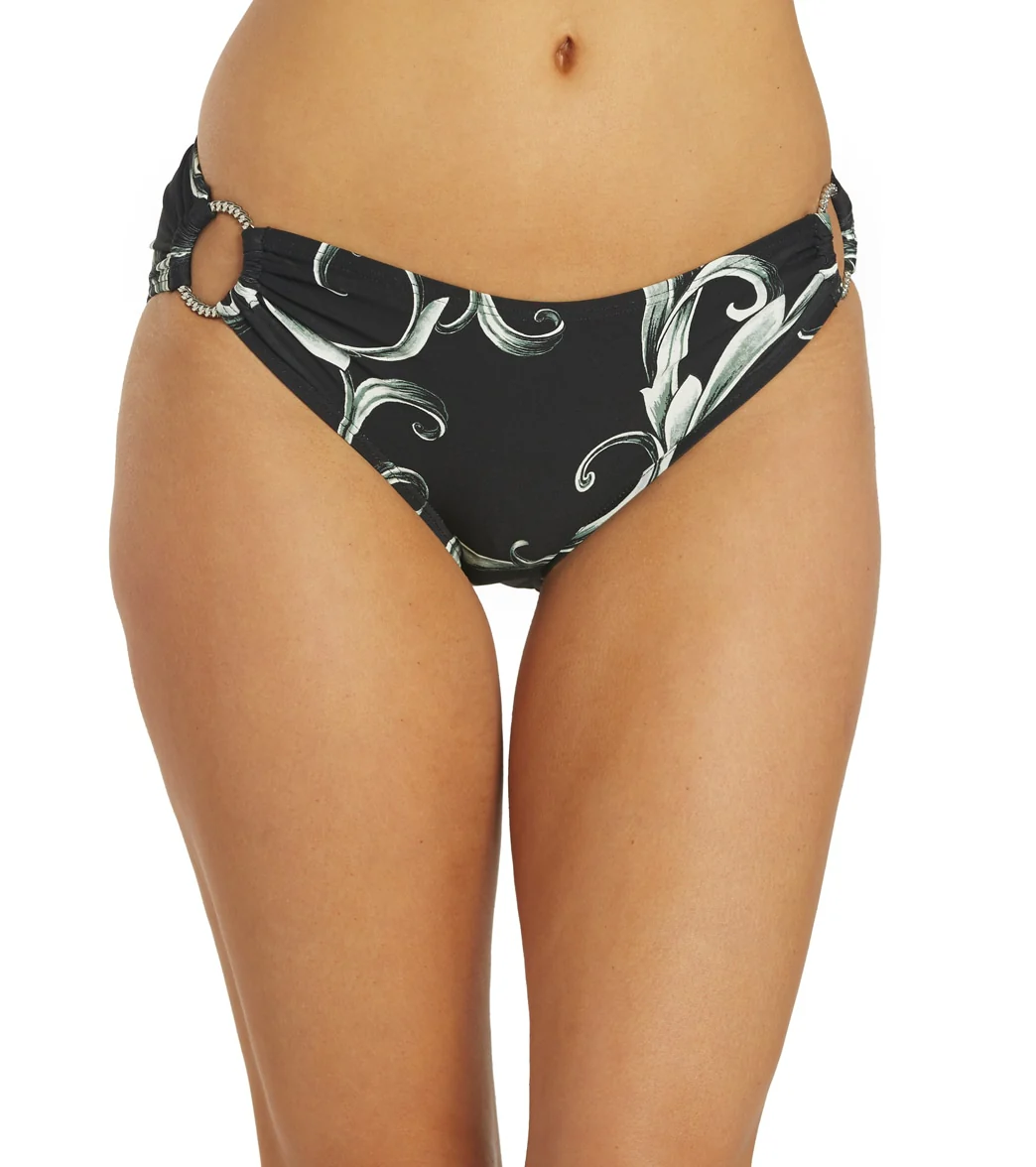 Carmen Marc Valvo Women's Castello Scroll Ring Side Bikini Bottom - Image 15