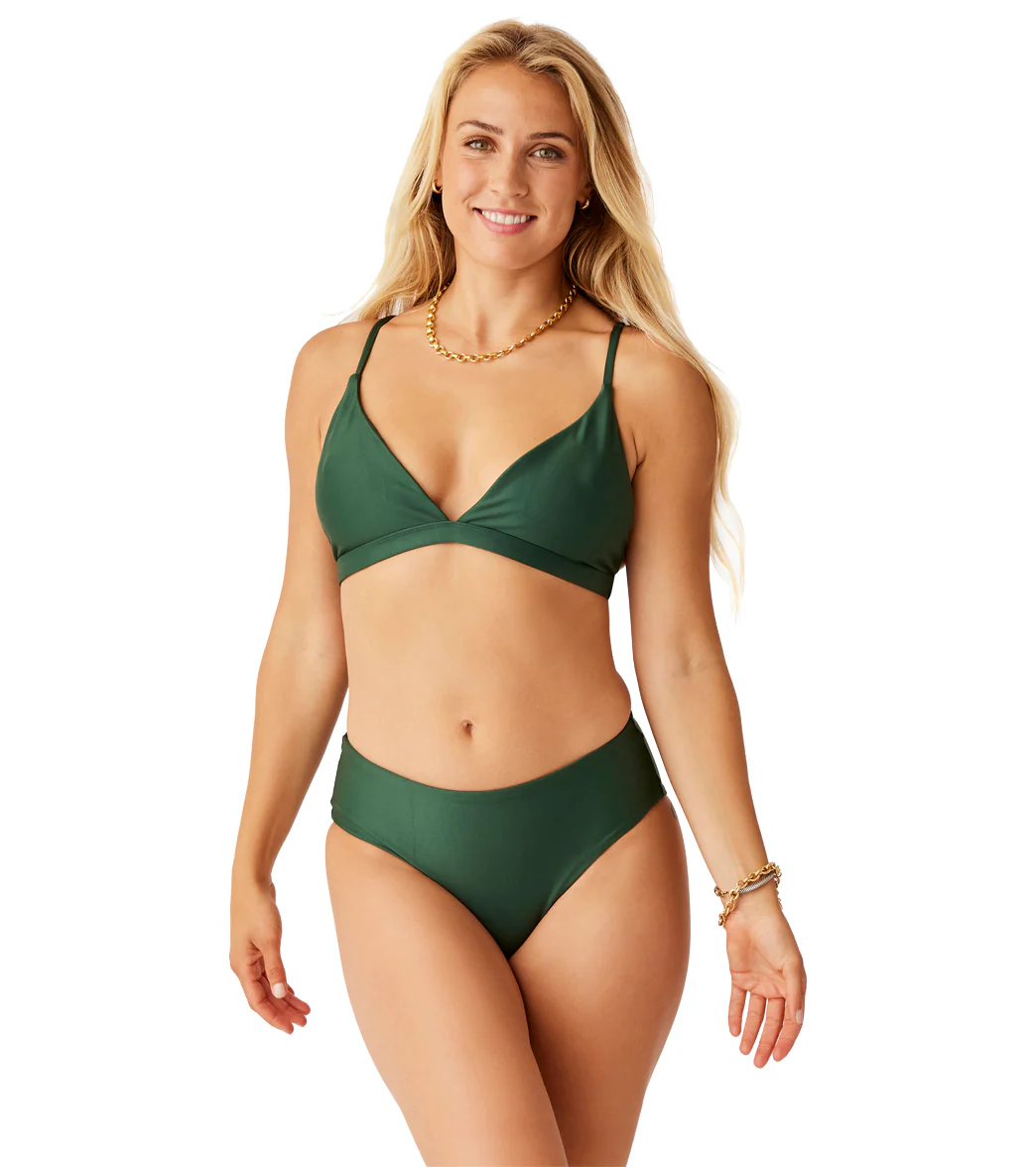 Carve Designs Women's Drea V-Neck Compression Bikini Top - Image 4