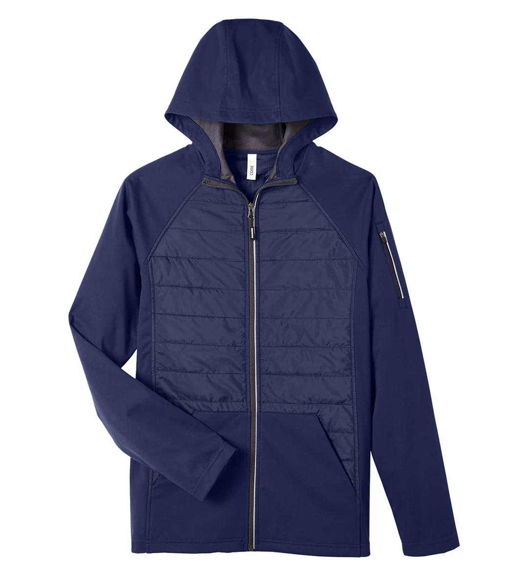 CORE365 Men's Techno Lite Hybrid Hooded Jacket - Image 12