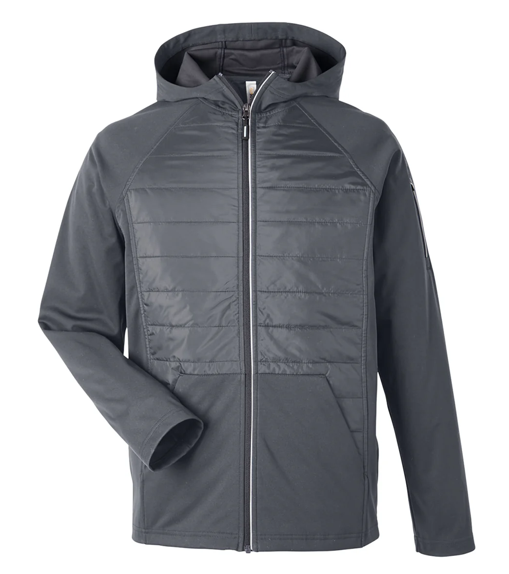 CORE365 Men's Techno Lite Hybrid Hooded Jacket - Image 15