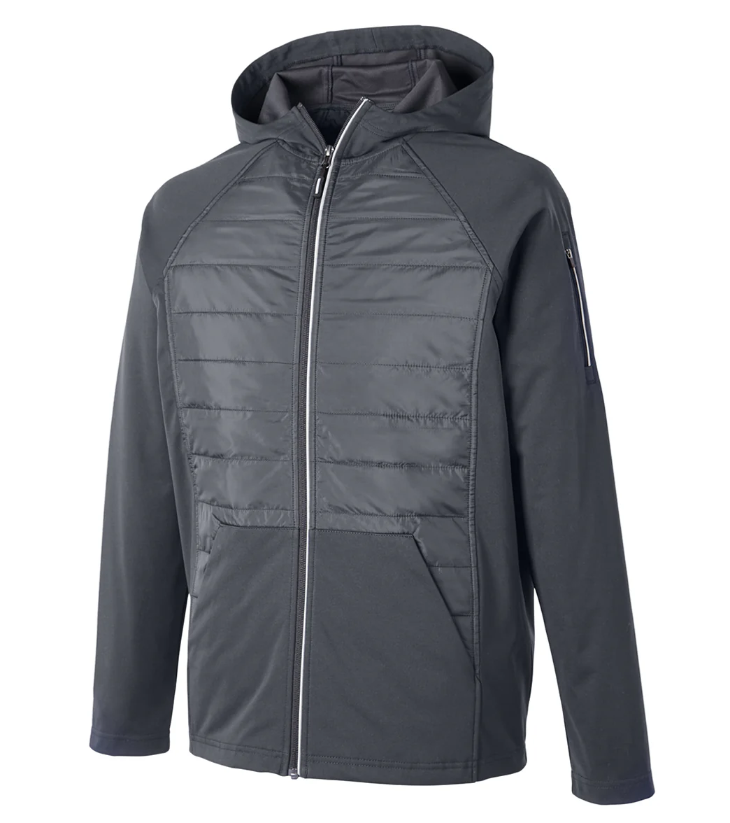 CORE365 Men's Techno Lite Hybrid Hooded Jacket - Image 16