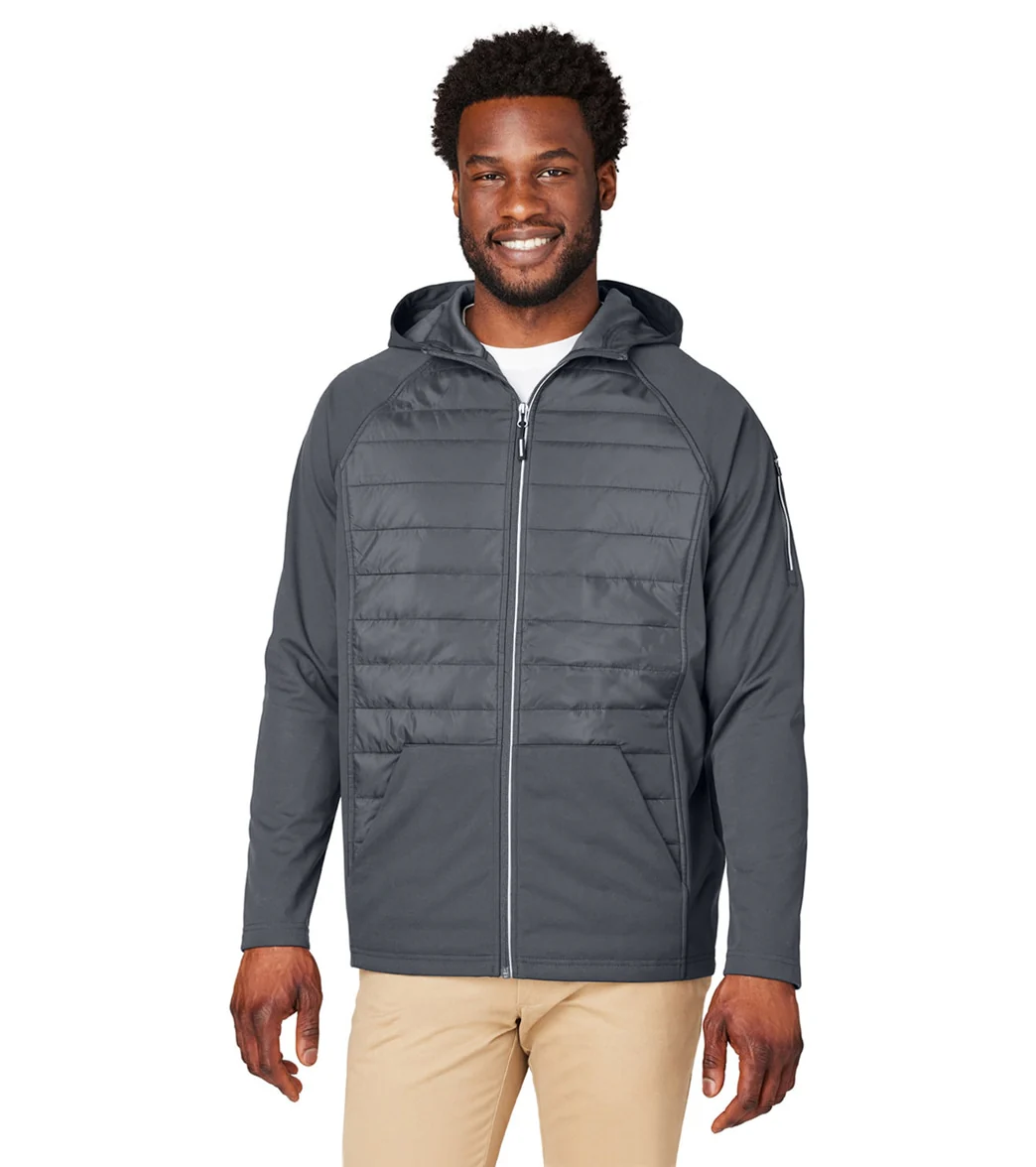 CORE365 Men's Techno Lite Hybrid Hooded Jacket - Image 19