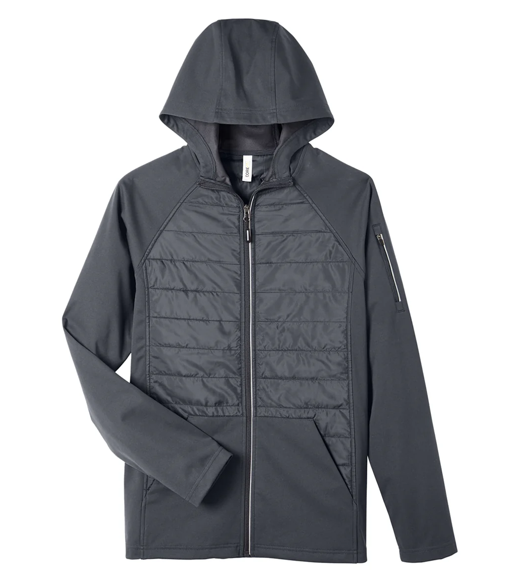 CORE365 Men's Techno Lite Hybrid Hooded Jacket - Image 24