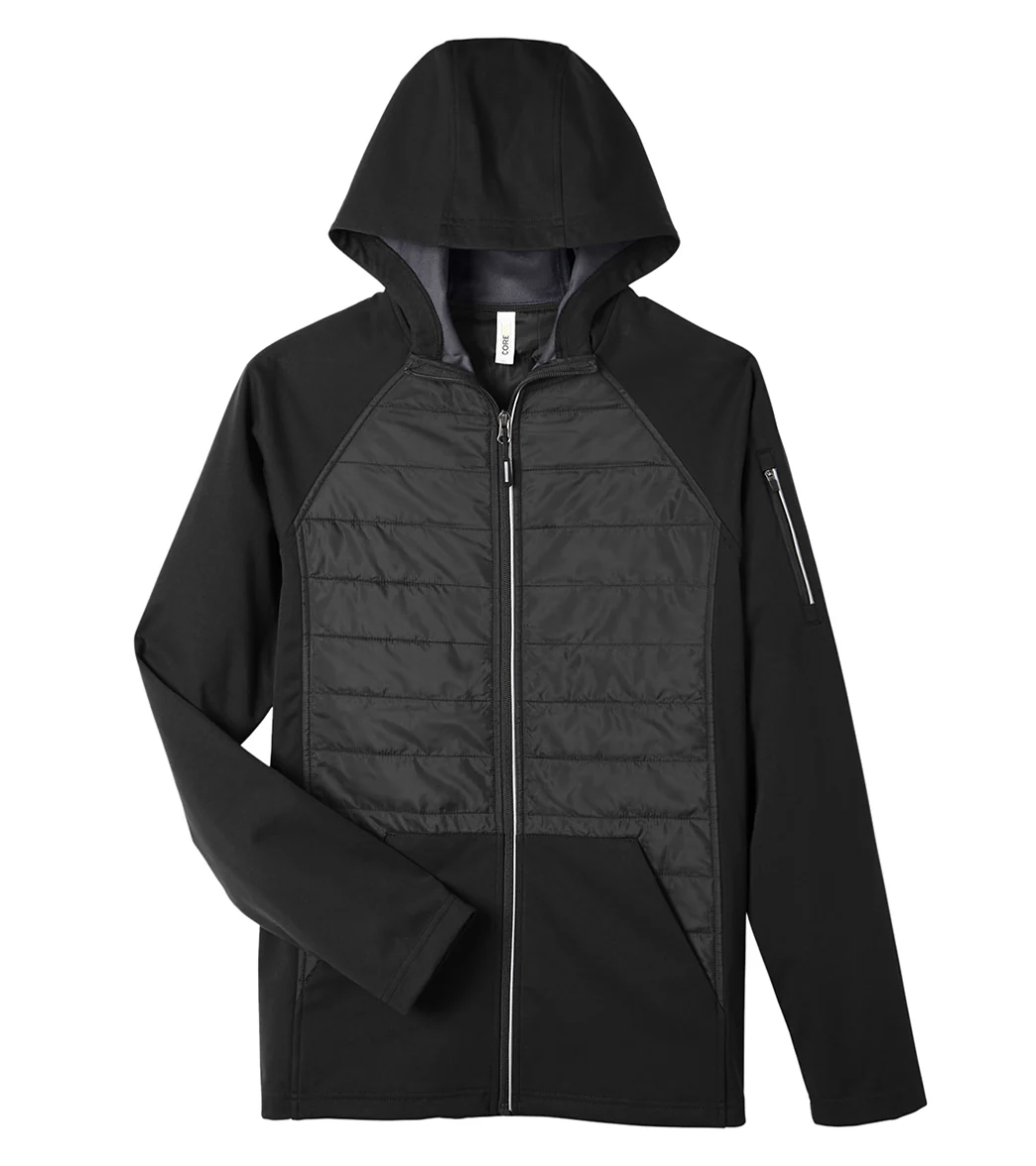 CORE365 Men's Techno Lite Hybrid Hooded Jacket - Image 25