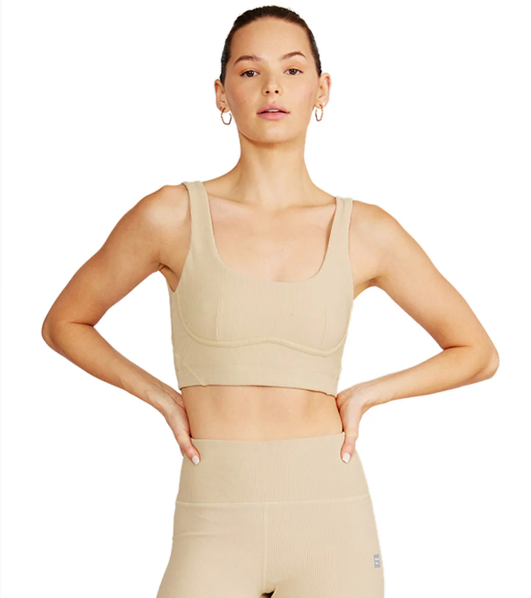 Cream Yoga Venesa Bustier Bra - Image 8