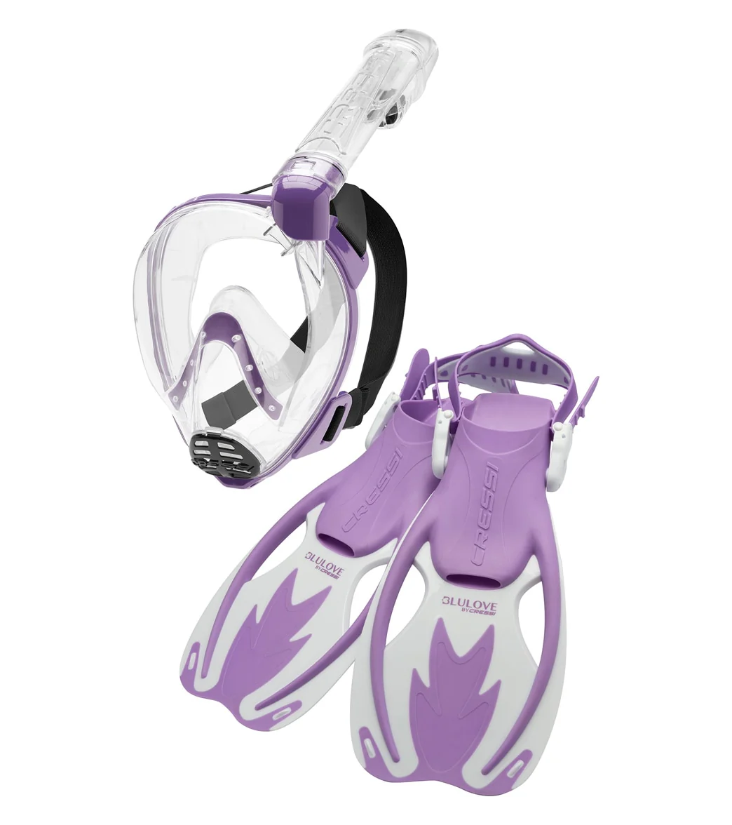 Cressi Kids' Baron Junior Snorkel Set - Image 2