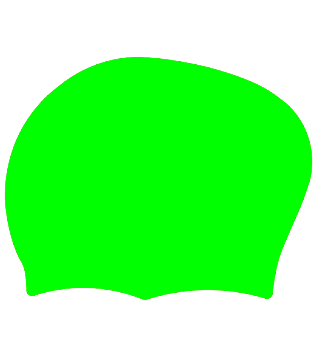 Custom Long Hair Silicone Swim Cap - Image 2