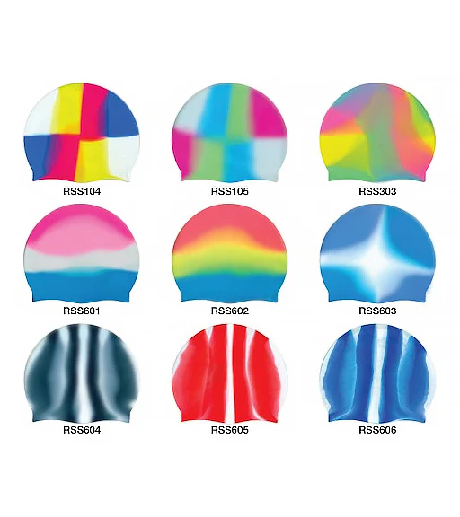 Custom Multicolor Silicone Swim Caps - Image 3