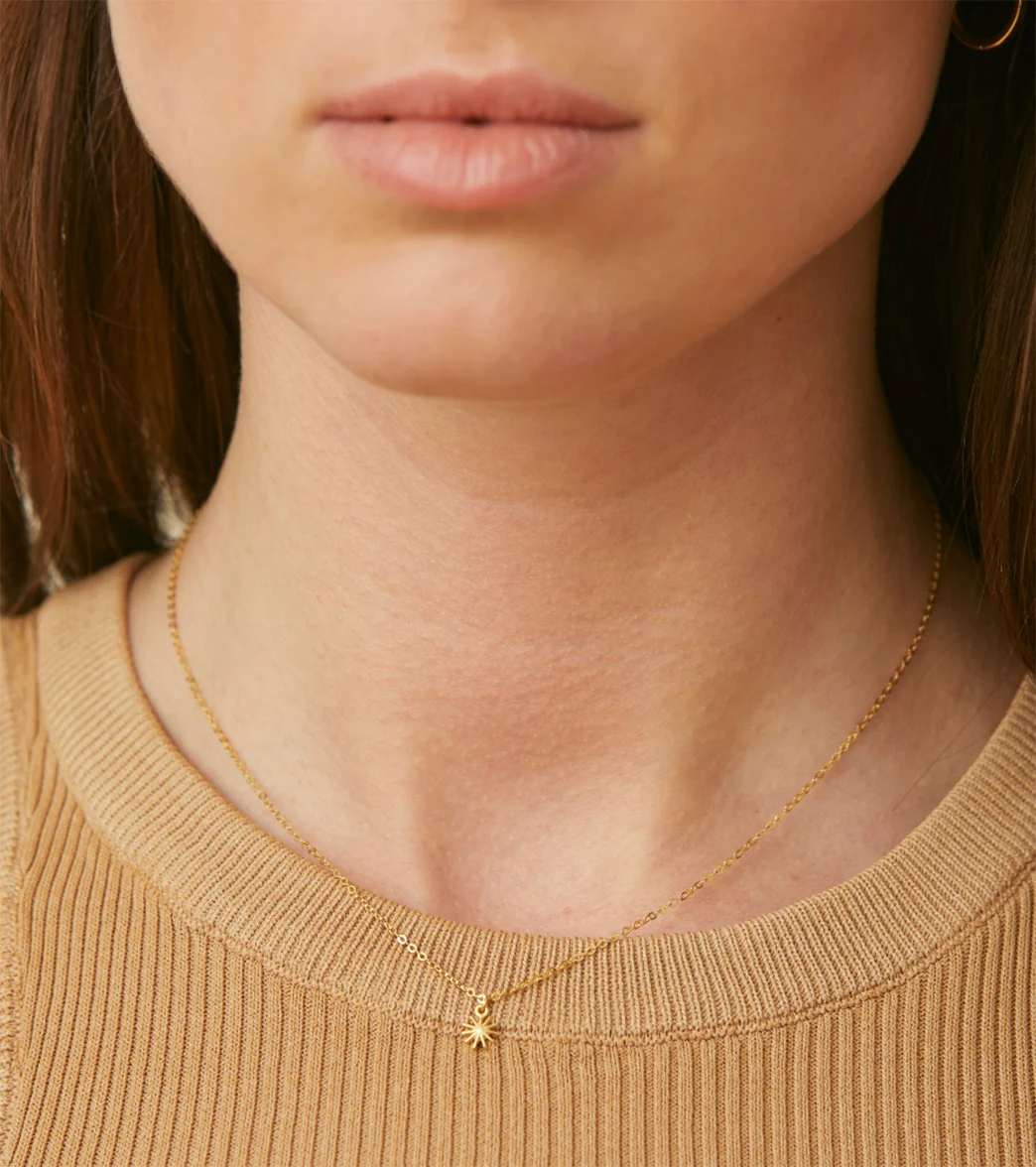 Dogeared Make a Wish Petite Starburst Necklace - Image 4