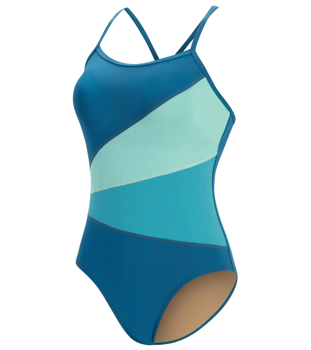 Dolfin Aquashape Women's Color Block Moderate Lap Suit One Piece Swimsuit - Image 6