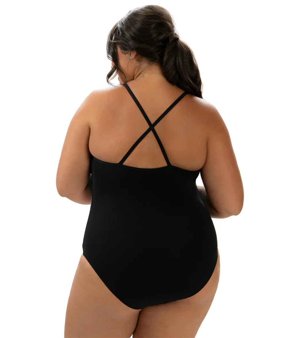 Dolfin Aquashape Women's Color Block Moderate One Piece Swimsuit - Image 4