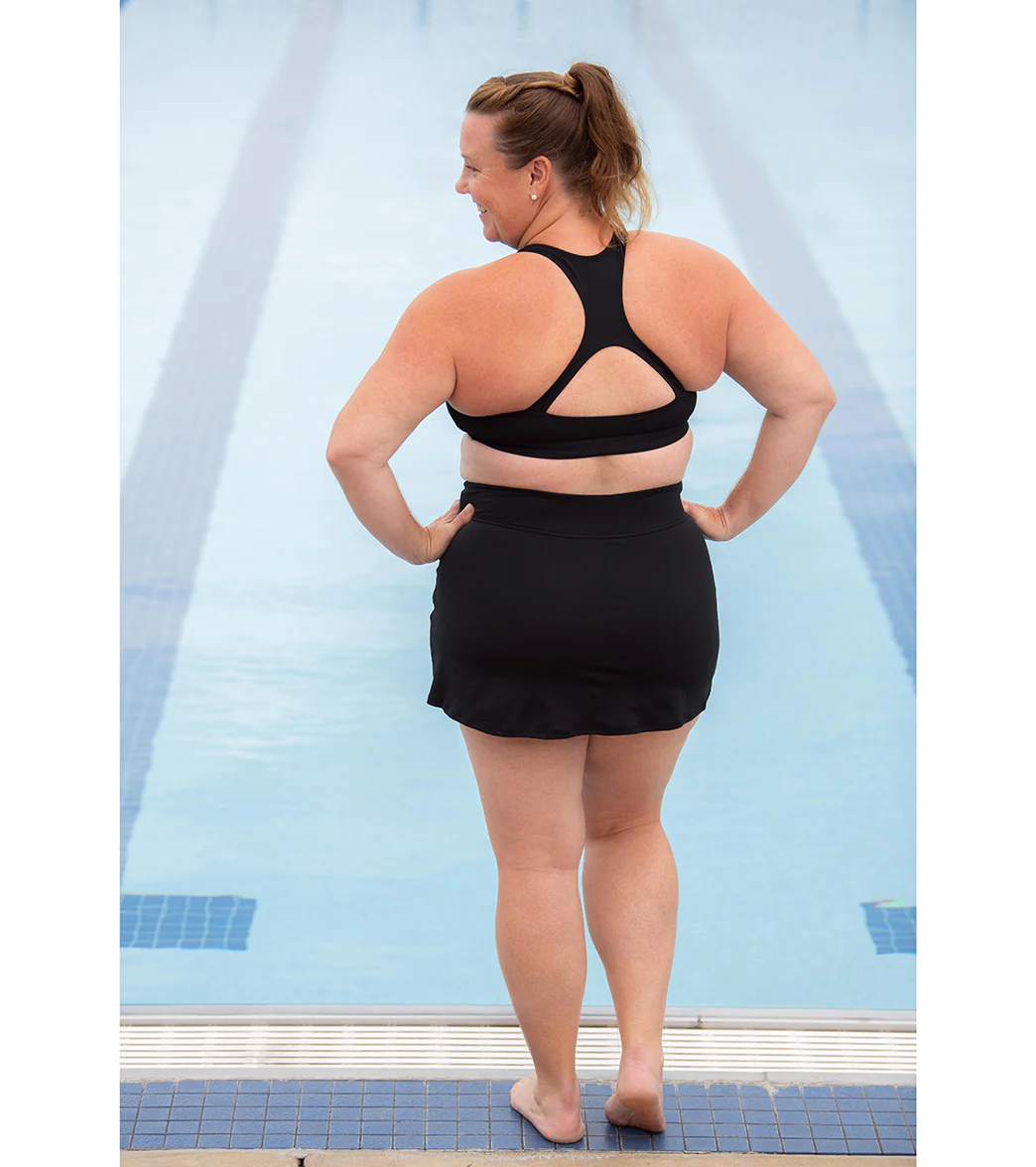 Dolfin Aquashape Women's High Neck Longline Racerback Bikini Top - Image 5