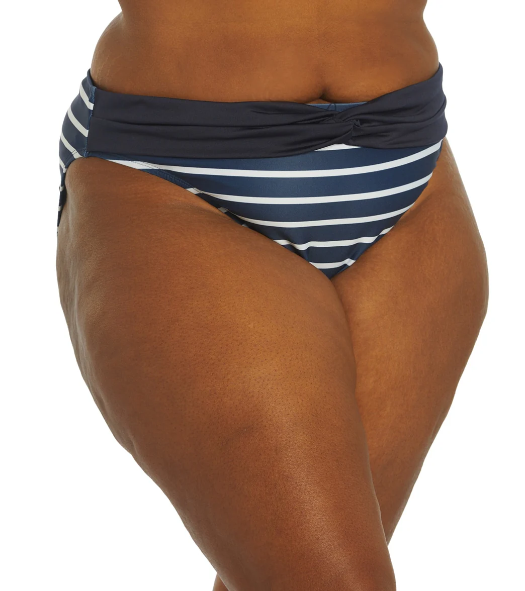 Dolfin Aquashape Women's Print Contemporary Knot Front Bikini Bottom - Image 2