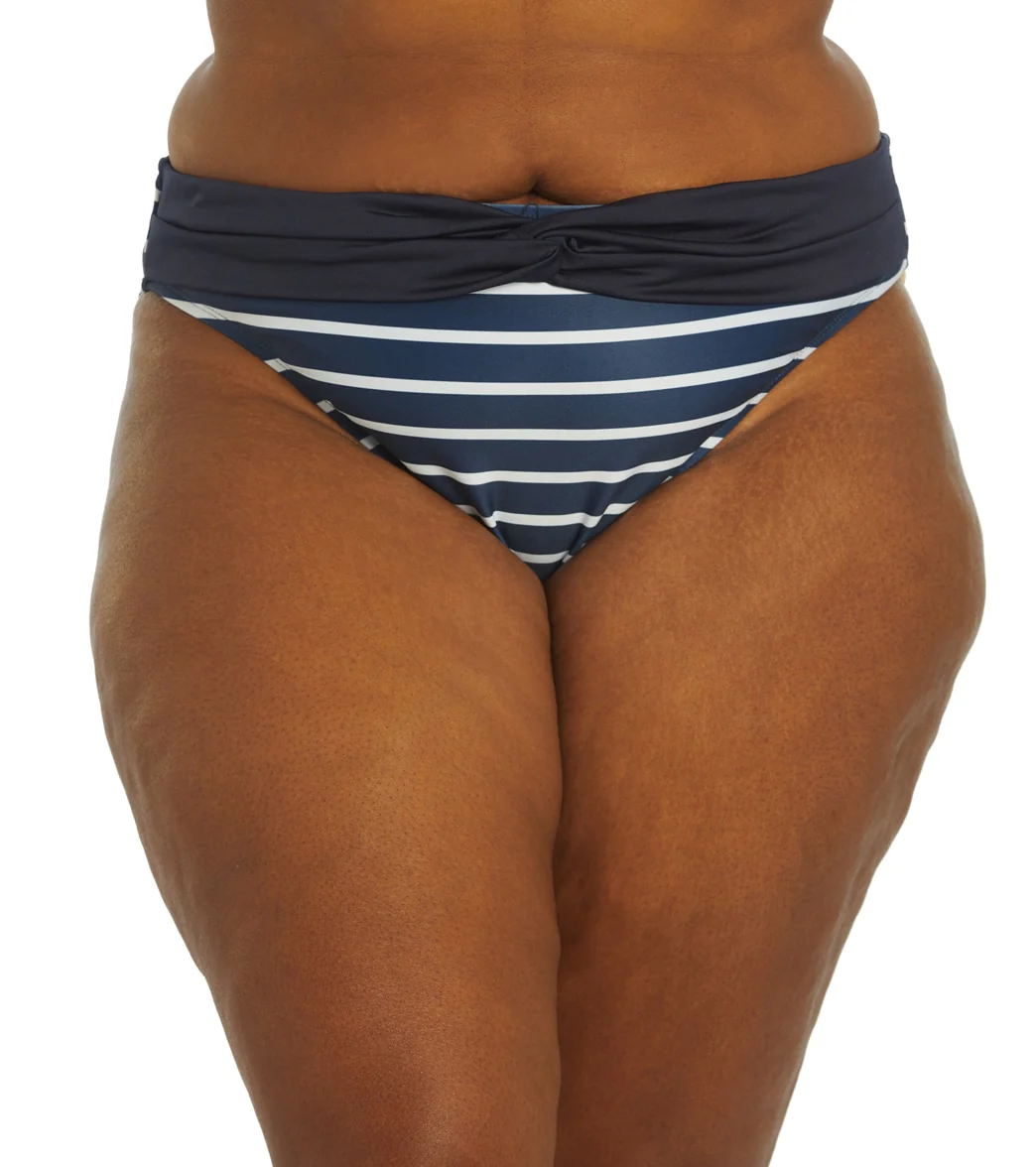Dolfin Aquashape Women's Print Contemporary Knot Front Bikini Bottom - Image 8