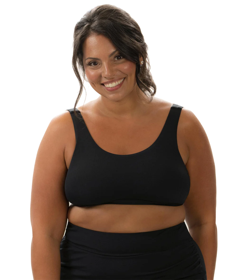 Dolfin Aquashape Women's Solid Scoop Neck Bikini Top - Image 5