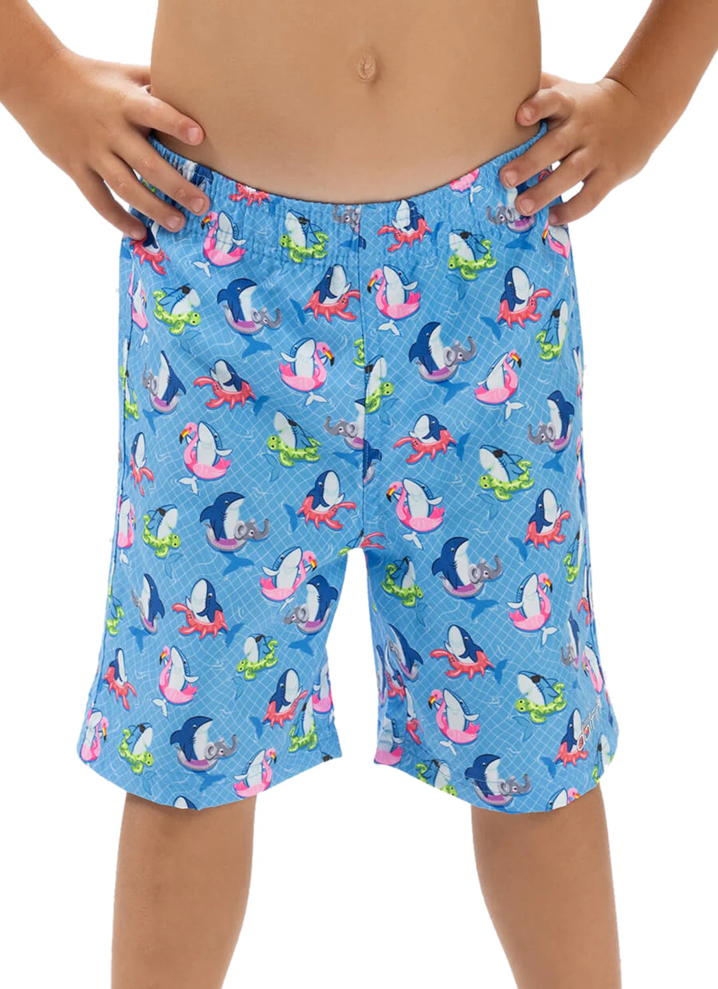 Dolfin Boys' Fin Floats Print Swim Trunks (Toddler, Little Kid) - Image 7