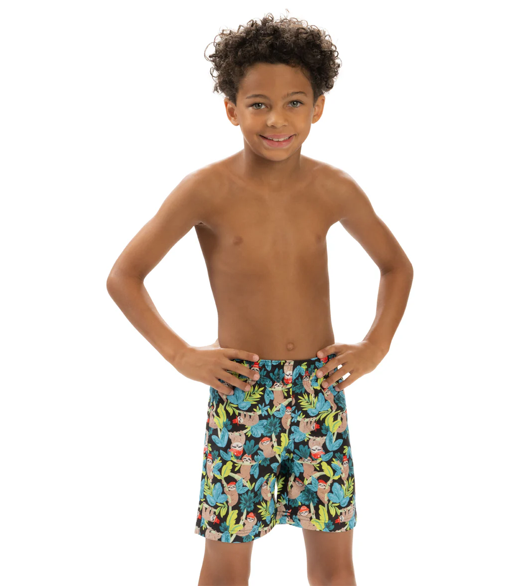Dolfin Boys' Hang Tight Printed Swim Trunk (Little Kid) - Image 13