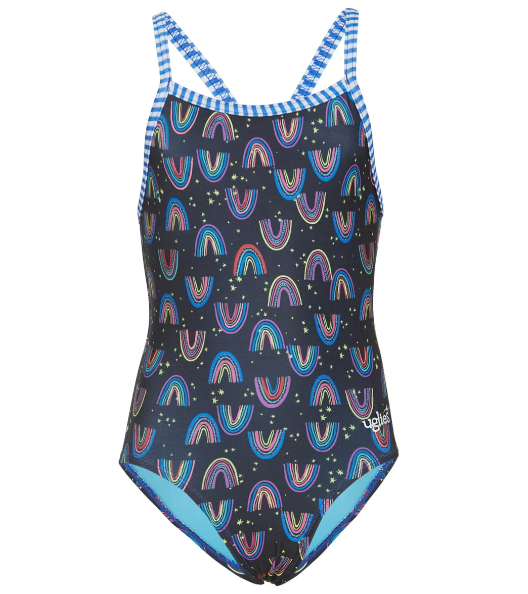 Dolfin Girls' Be Happy One Piece Swimsuit (Big Kid) - Image 6