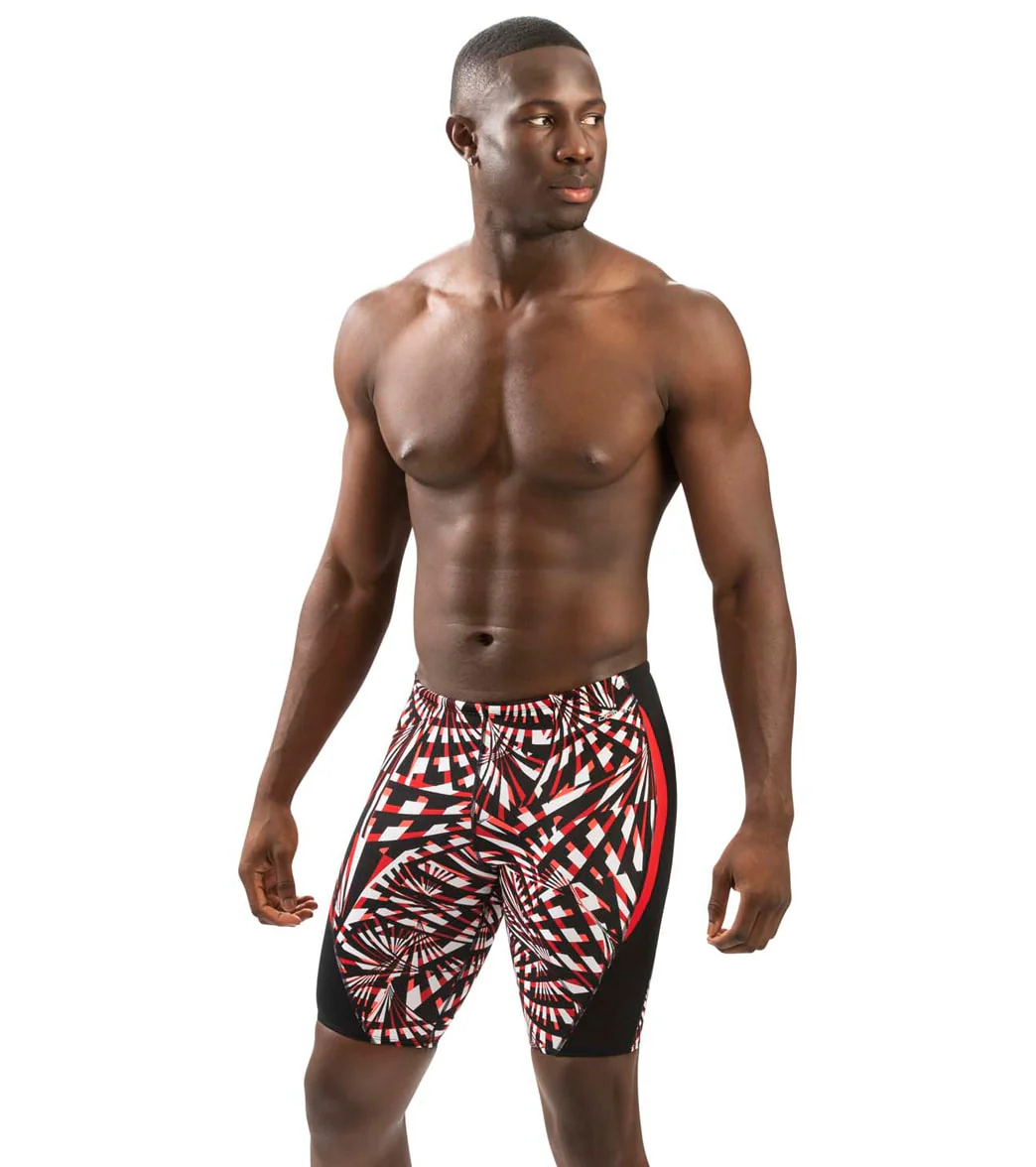 Dolfin Men's Reliance Atomic Print Color Block Jammer Swimsuit - Image 10