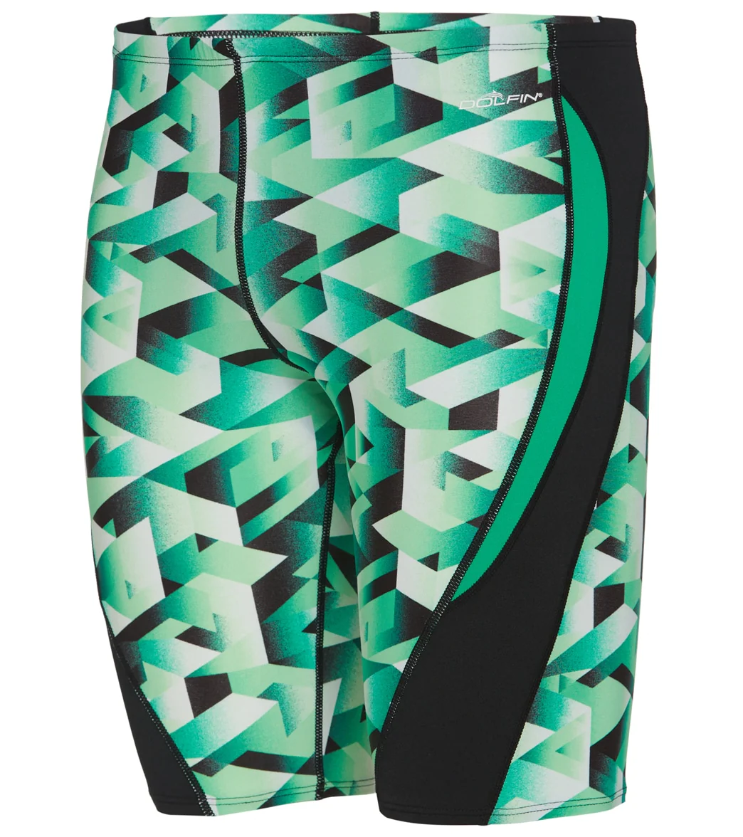 Dolfin Men's Reliance Molten Print Spliced Jammer Swimsuit - Image 3
