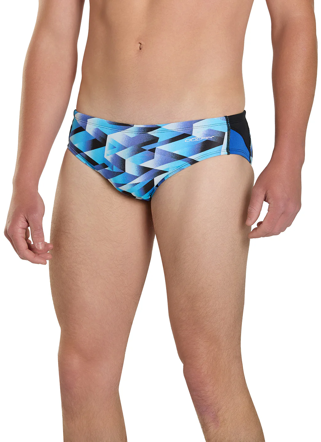 Dolfin Men's Reliance Molten Print Spliced Racer Brief Swimsuit - Image 50
