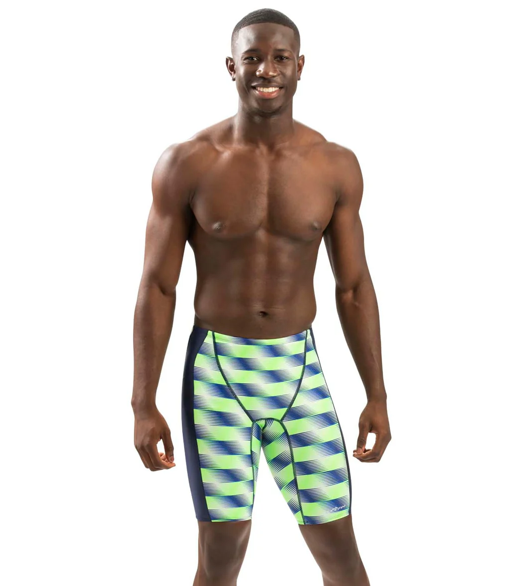 Dolfin Men's XtraSleek Eco Sonar Print Spliced Jammer Swimsuit - Image 7