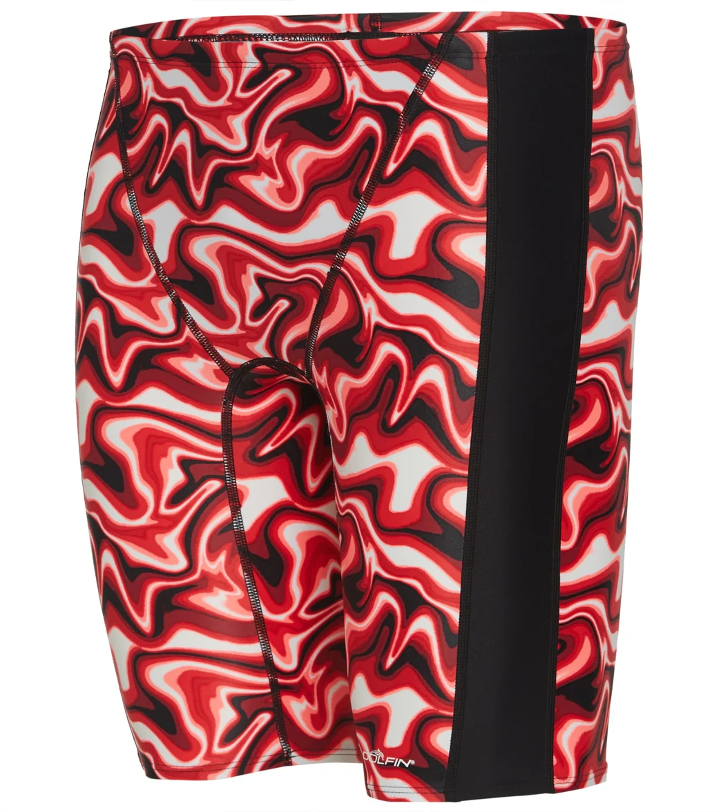 Dolfin Men's Xtrasleek Surge Print Spliced Jammer Swimsuit - Image 6