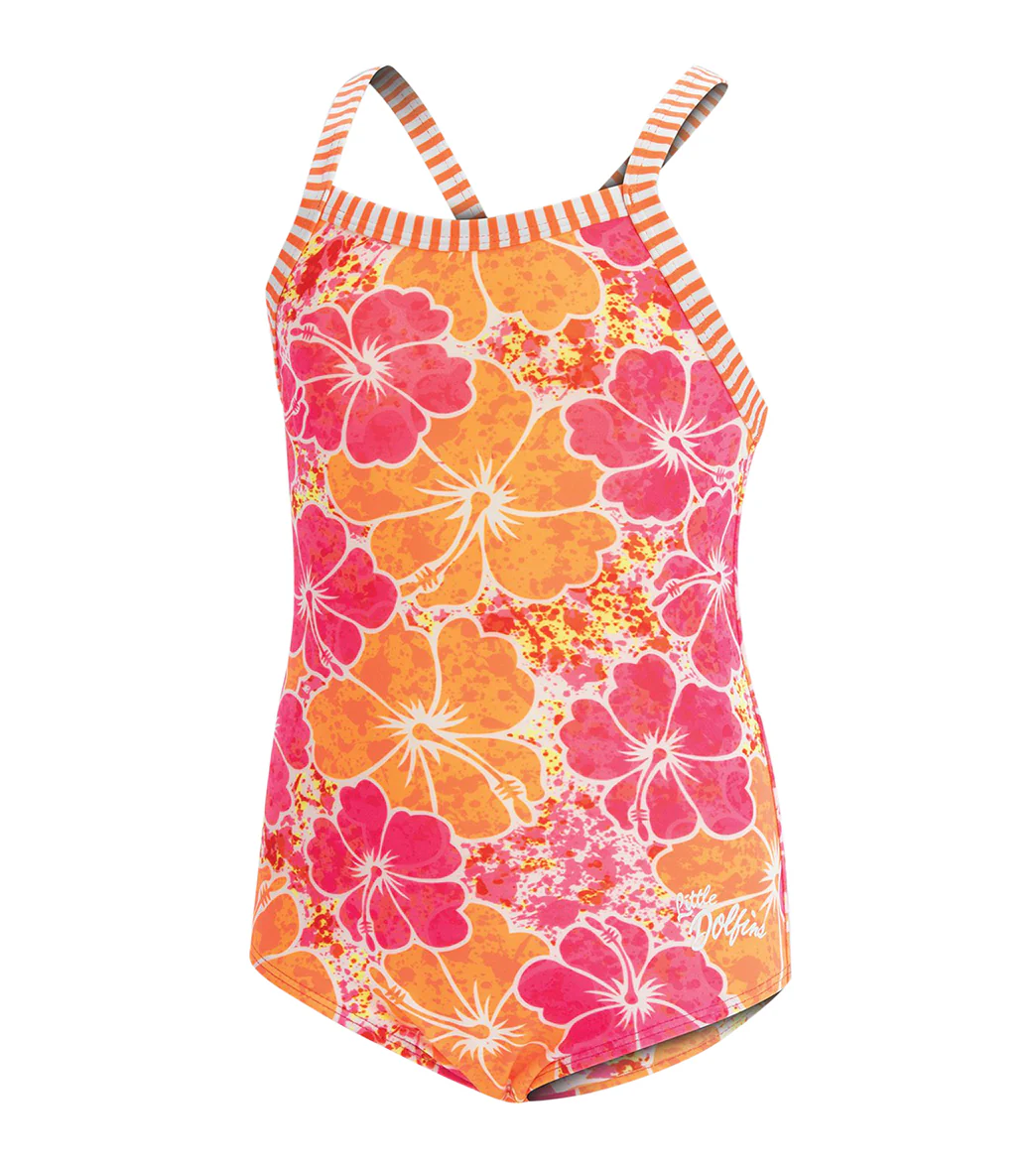 Dolfin Uglies Girls' Tropical Printed One Piece Swimsuit (Big Kid) - Image 4