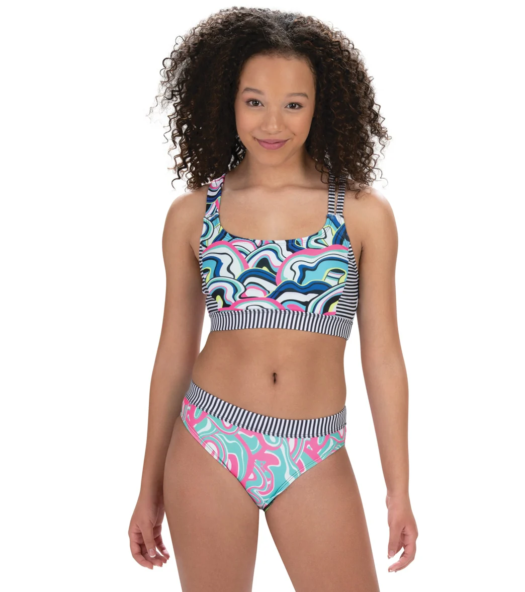 Dolfin Uglies Women's Asymmetrical Two Piece Work Out Swimsuit - Image 34