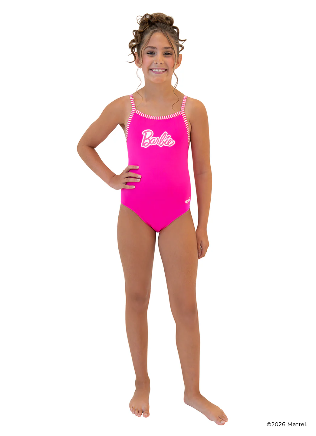 Dolfin Uglies X Barbie Youth Girls' Solid One Piece Swimsuit (Big Kid) - Image 11