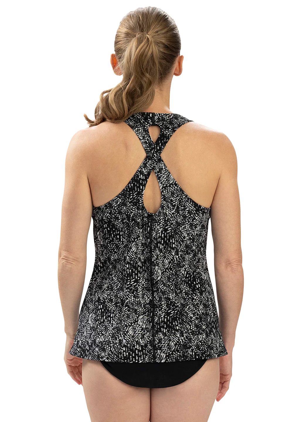 Dolfin Women's Aquashape Print Twist Back Tankini Top - Image 13