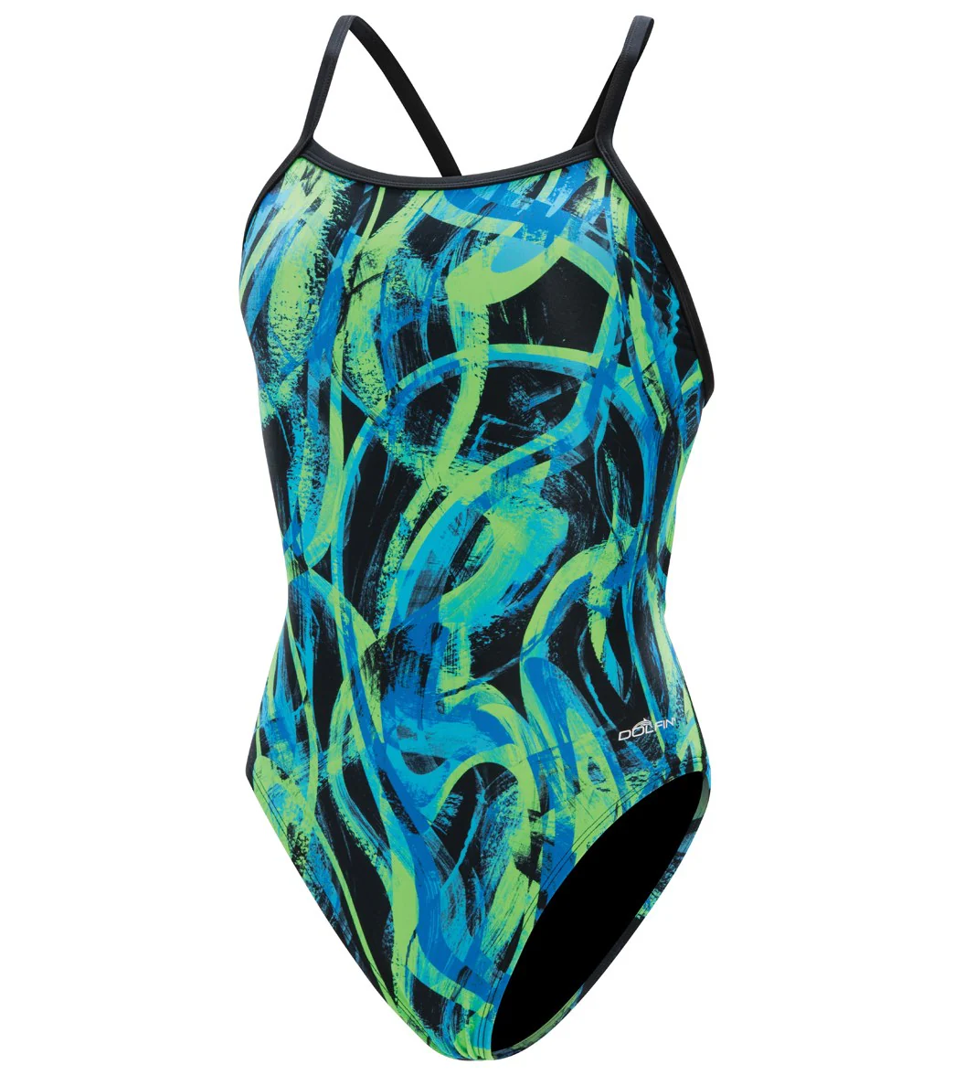 Dolfin Women's XtraSleek Eco Supernova V-2 Back One Piece Swimsuit - Image 3