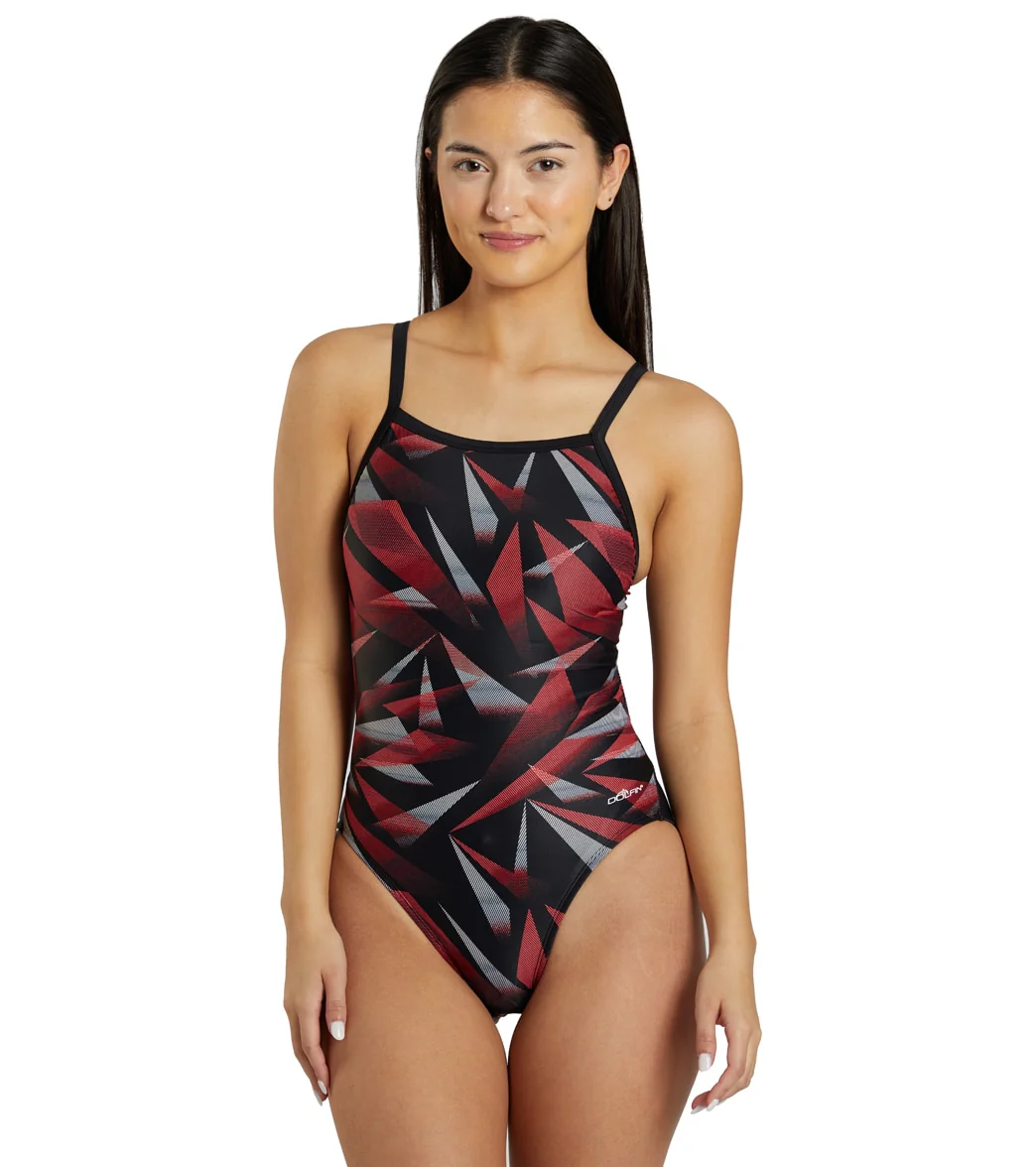 Dolfin Women's XtraSleek Galactic Print V-2 Back One Piece Swimsuit - Image 20