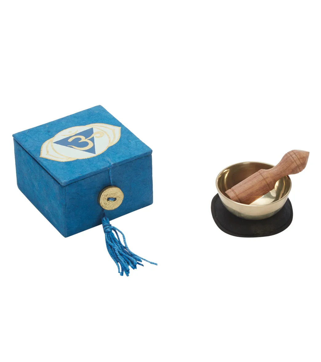 dZi Mini Meditation Bowl Box: 2" 3Rd Eye Chakra - Image 6