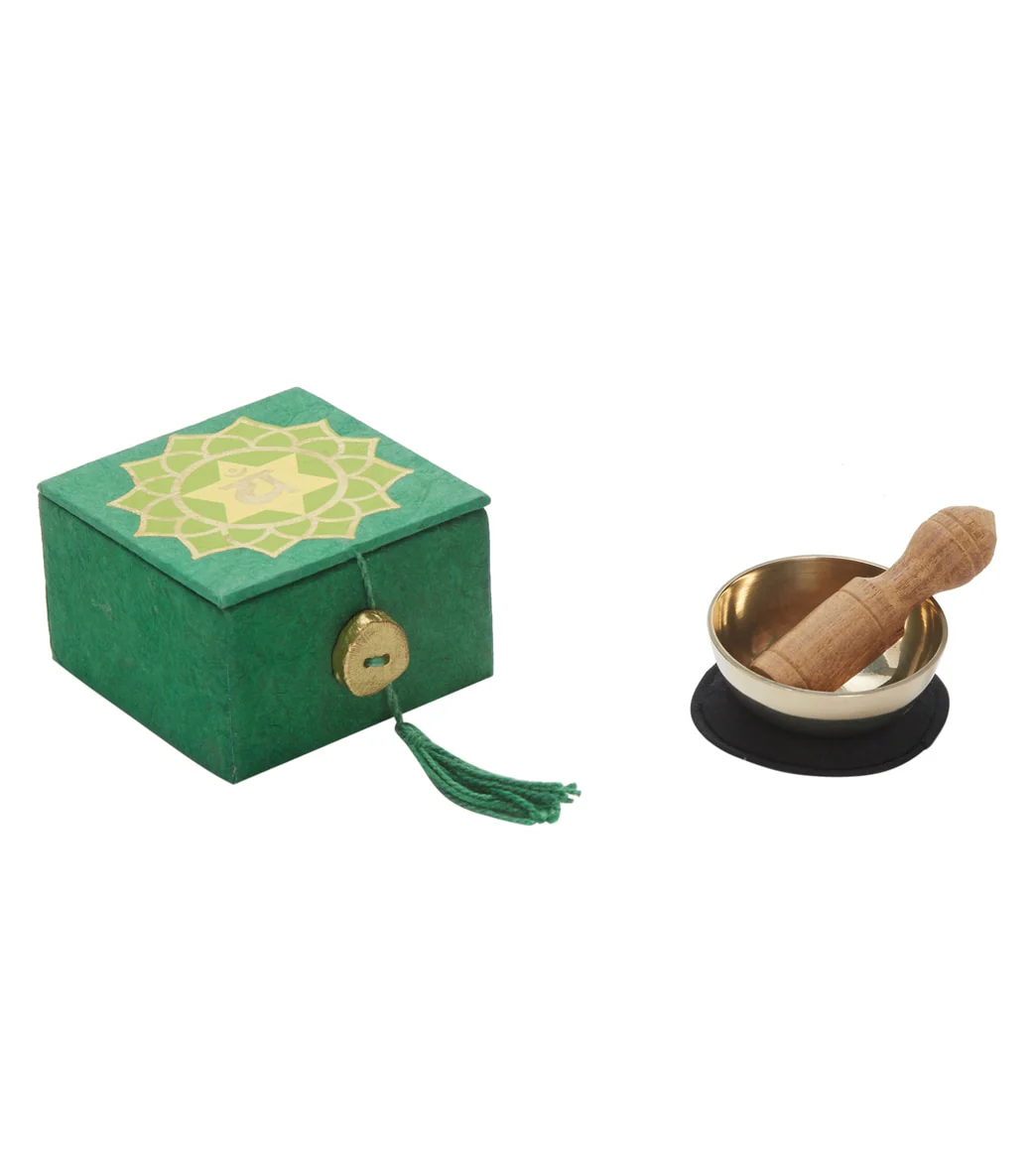 dZi Mini Meditation Bowl Box: 2" Heart Chakra