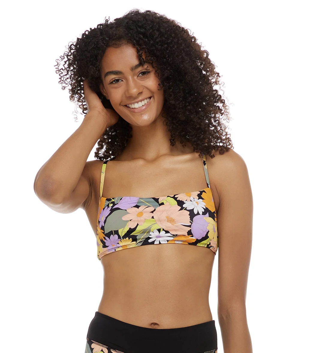 Eidon Women's Love Story Rose Bandeau Bikini Top - Image 7