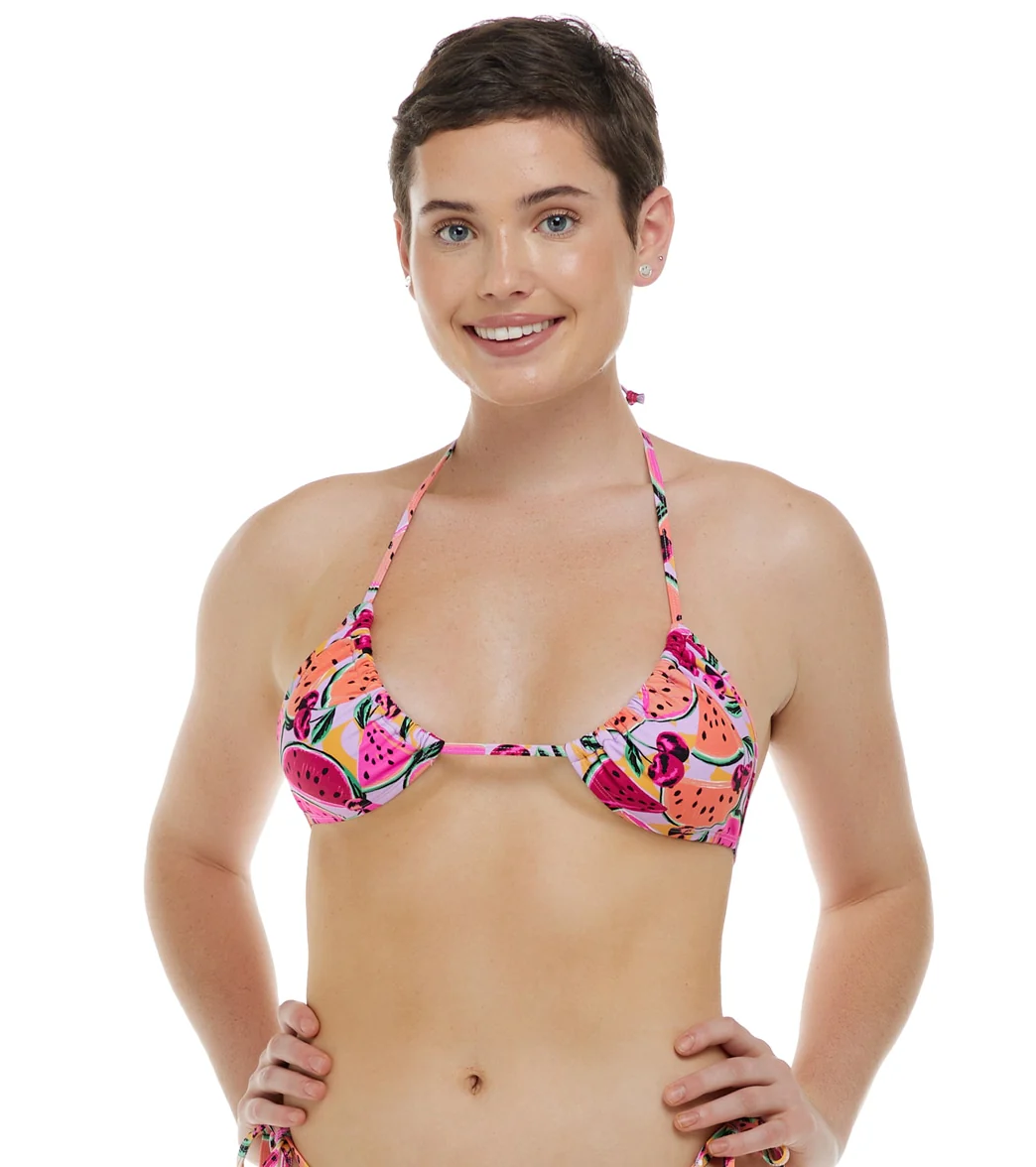 Eidon Women's Melon Pop Kali Slider Triangle Bikini Top - Image 7