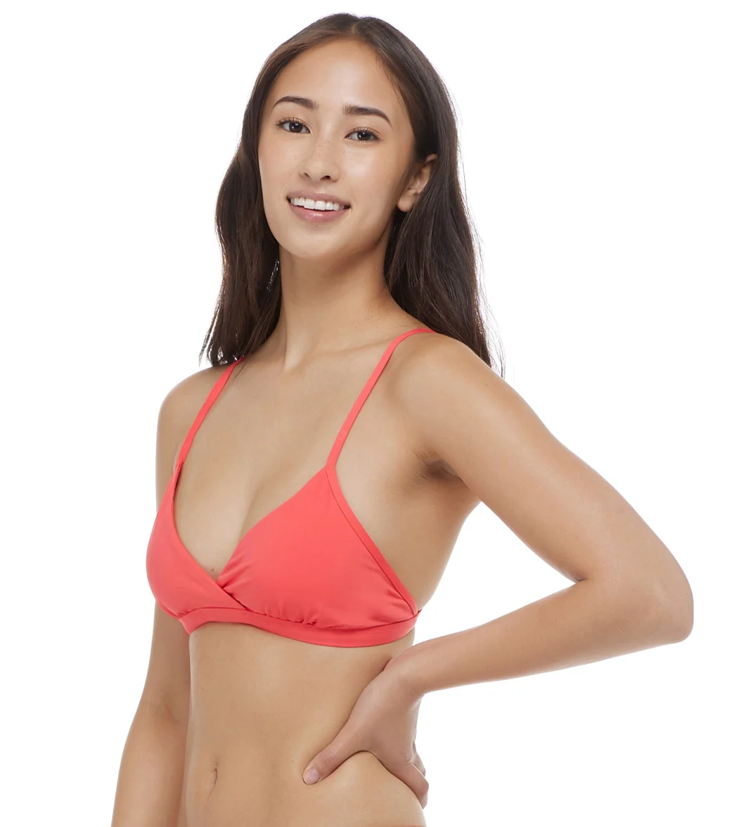 Eidon Women's Solid Madison Fixed Triangle Bikini Top - Image 2