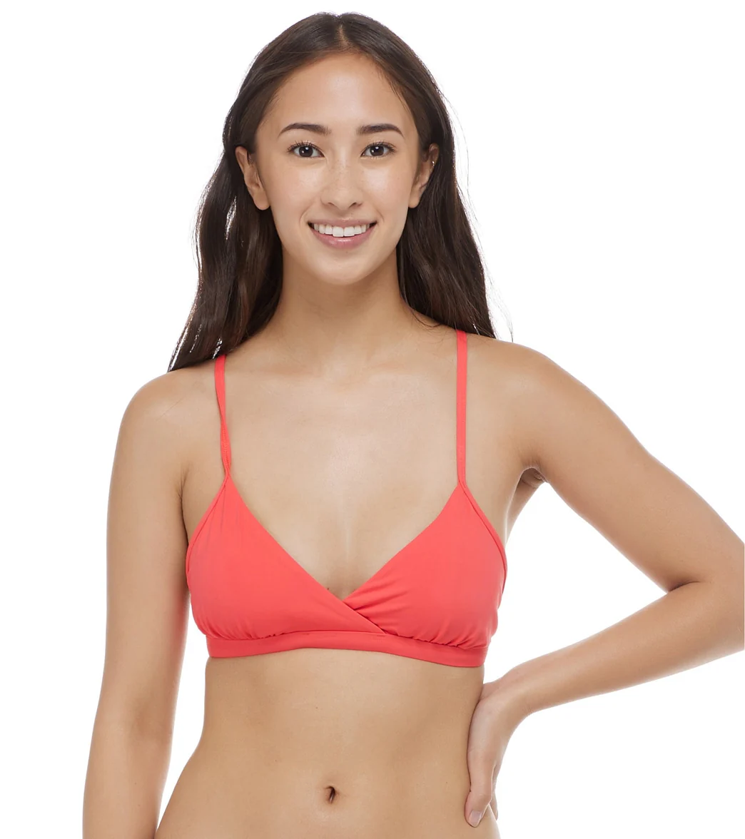 Eidon Women's Solid Madison Fixed Triangle Bikini Top - Image 7
