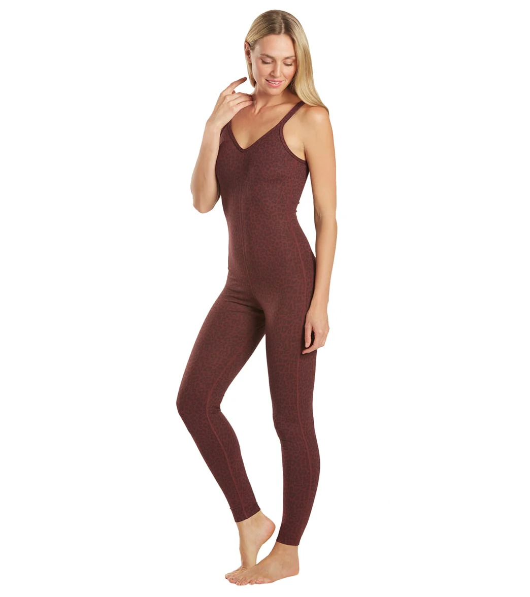 Everyday Yoga Radiant Cheetah Strappy Back Long Leotard 28" - Image 5