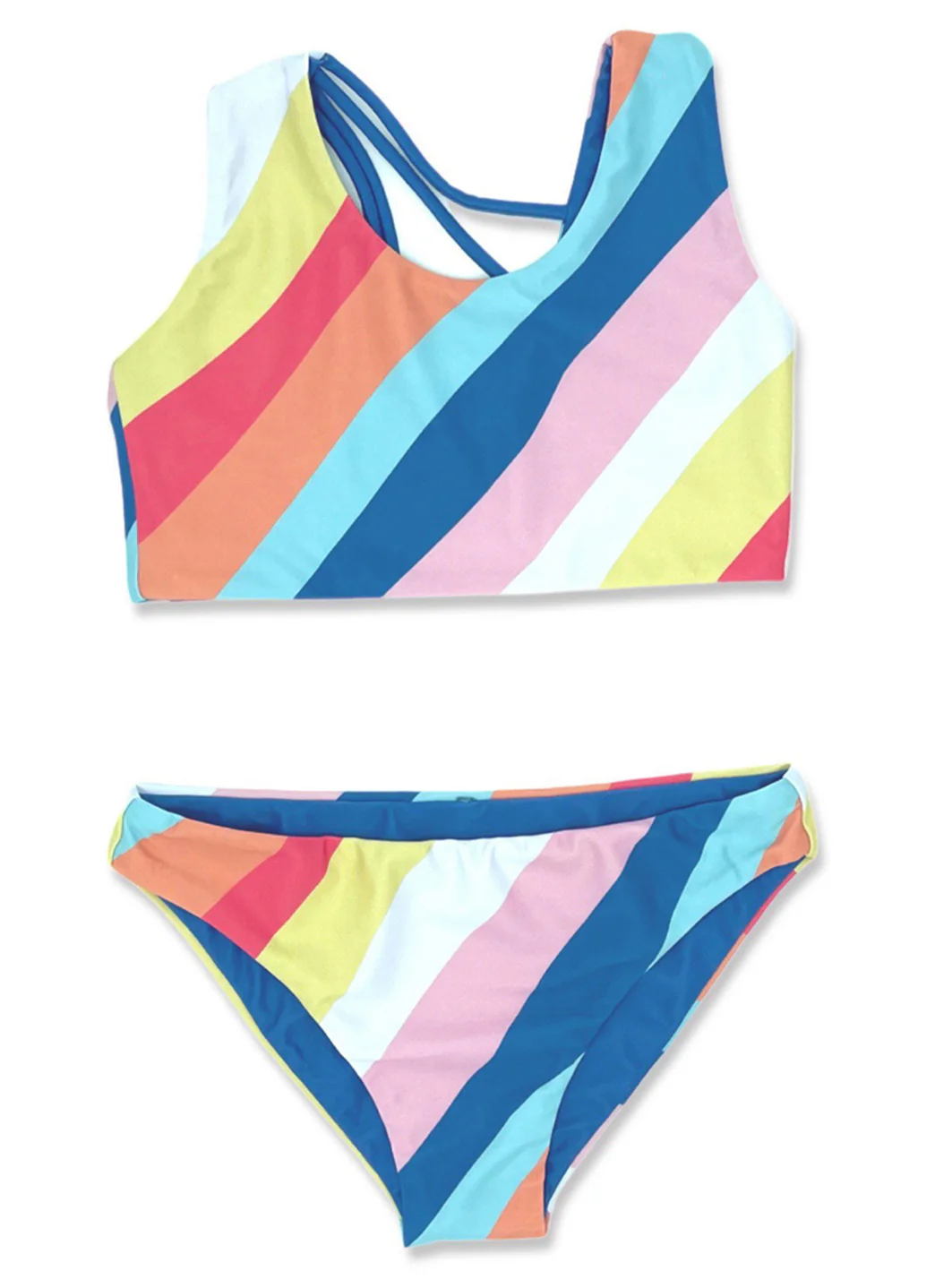 Feather 4 Arrow Girls' Summer Sun Reversible Two Piece Bikini Set (Toddler, Little Kid, Big Kid) - Image 2