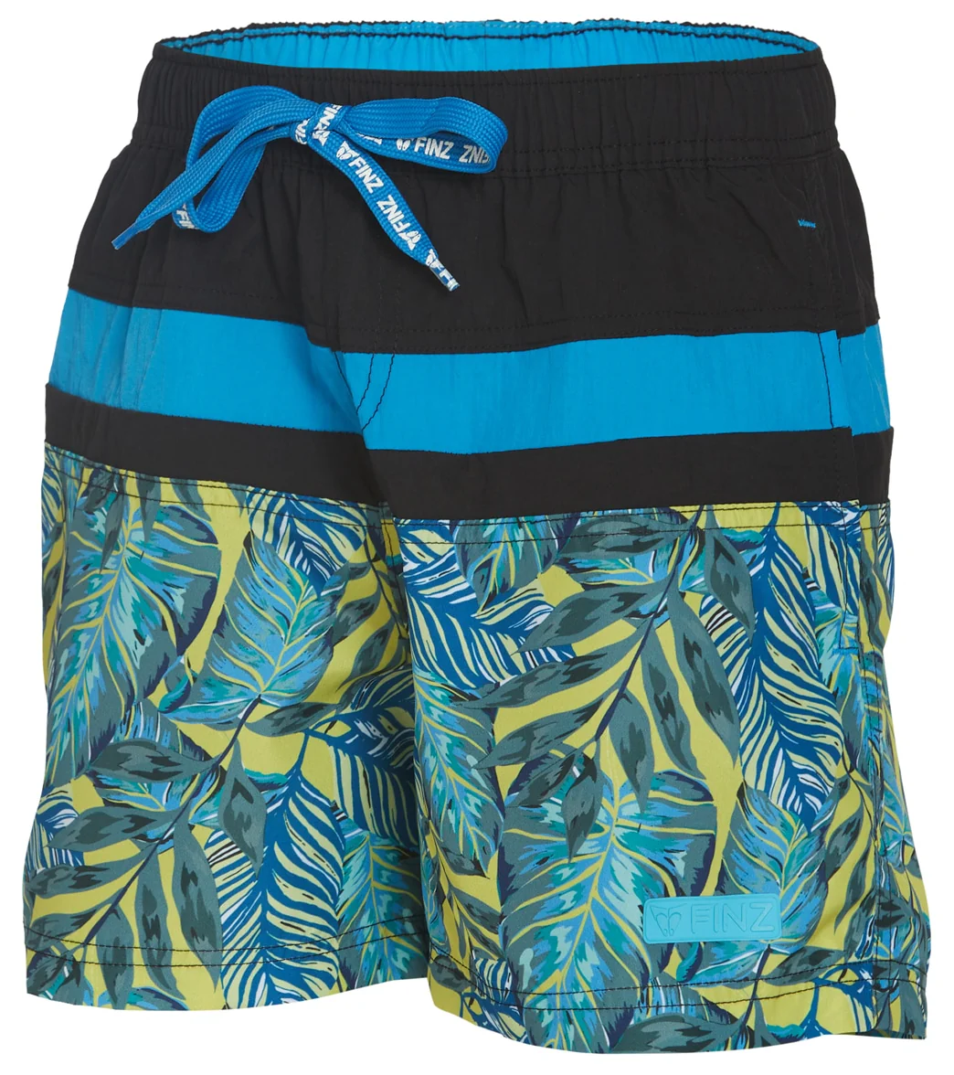 FINZ Boys' Tropical Leaf Splice Swim Trunks (Little Kid, Big Kid) - Image 2
